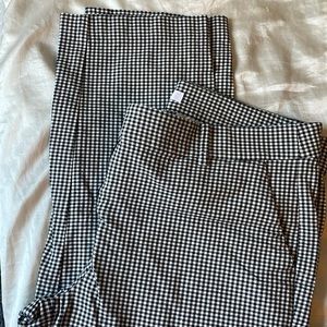 LOFT Gingham ankle pants